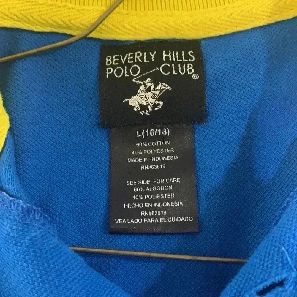Beverly Hills Polo shirt size L 16-18
